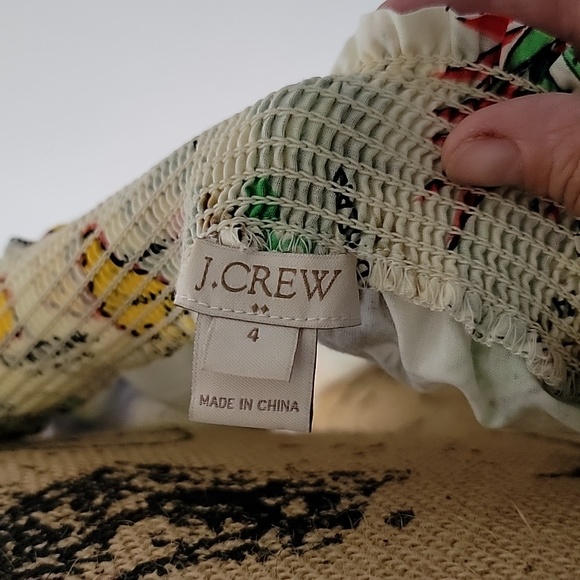 J crew haiwaiian off shoulder size 4 dresd - Picture 2 of 4